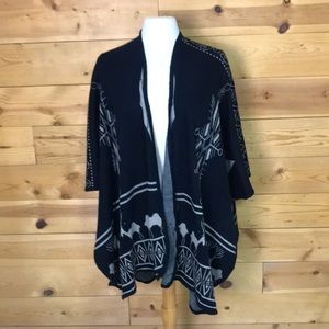 Christmas deer hunting fall winter wrap poncho shrug jacket layering OSFM